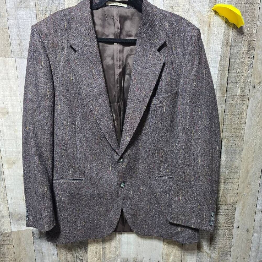 Yves Saint Laurent YSL Vintage Brown Suit Jacket Designer Luxury Gorpcore - Picture 1 of 7
